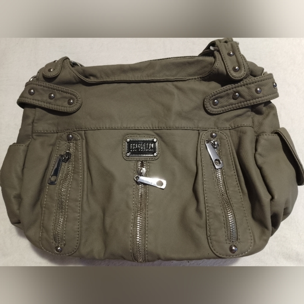 Scaleton Purse Shoulder Bag, Grey